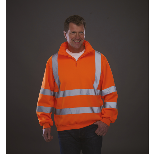 Sudadera Alta Visibilidad 1/4 cremallera