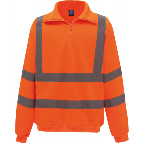 Sudadera Alta Visibilidad 1/4 cremallera