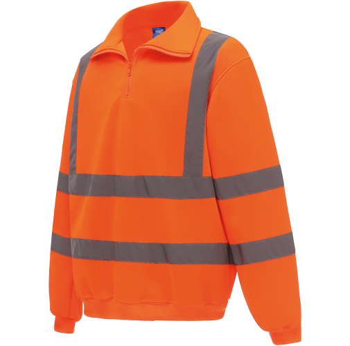 Sudadera Alta Visibilidad 1/4 cremallera