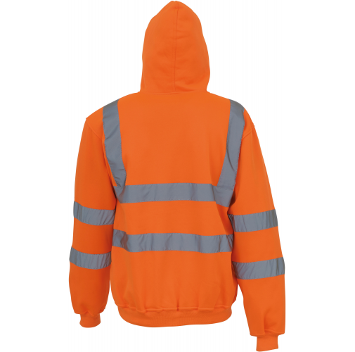 hi vis orange Sudadera cremallera y capucha