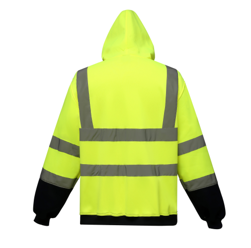 hi vis yellow / navy Sudadera cremallera y capucha