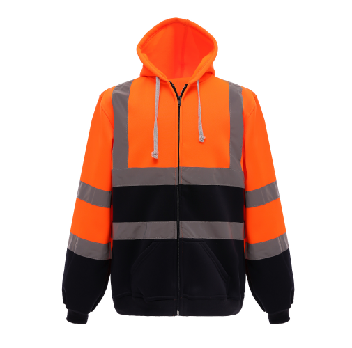orange / navy Sudadera cremallera y capucha