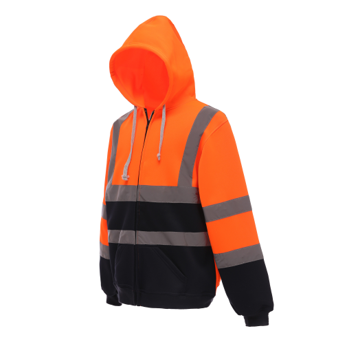 orange / navy Sudadera cremallera y capucha