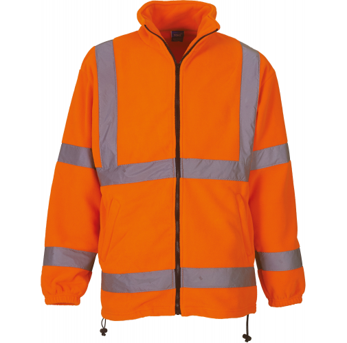 hi vis orange Chaqueta polar de Alta Visibilidad