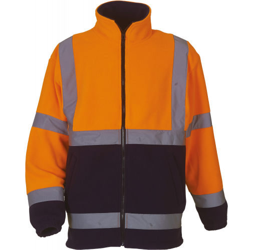 hi vis orange / navy Chaqueta polar de Alta Visibilidad
