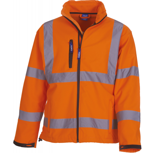 hi vis orange Chaqueta Softshell Alta Visibilidad