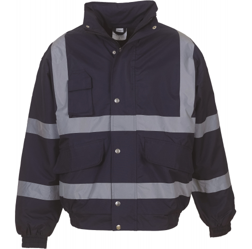 navy Cazadora Alta Visibilidad