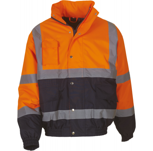 hi vis orange / navy Cazadora Alta Visibilidad bicolor