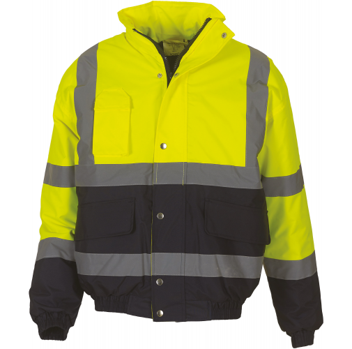 hi vis yellow / navy Cazadora Alta Visibilidad bicolor
