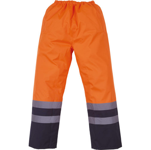 hi vis orange / navy Sobrepantalón de Alta Visibilidad impermeable