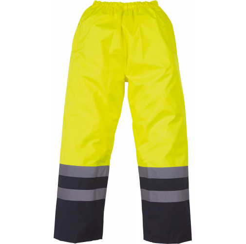 hi vis yellow / navy Sobrepantalón de Alta Visibilidad impermeable