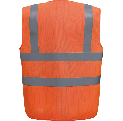 hi vis orange Chaleco Alta Visibilidad, LSF (calor y llamas) y antiestático