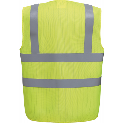 hi vis yellow Chaleco Alta Visibilidad, LSF (calor y llamas) y antiestático