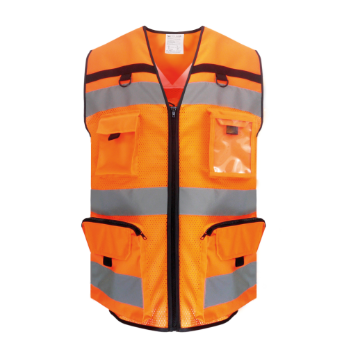 hi vis orange mesh Chaleco de Alta Visibilidad rip stop