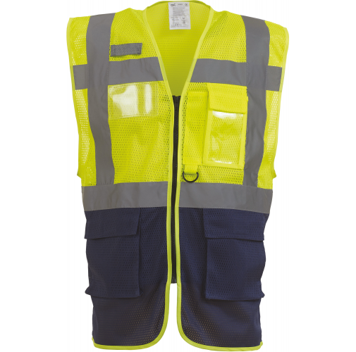 hi vis yellow / navy Chaleco Top Cool