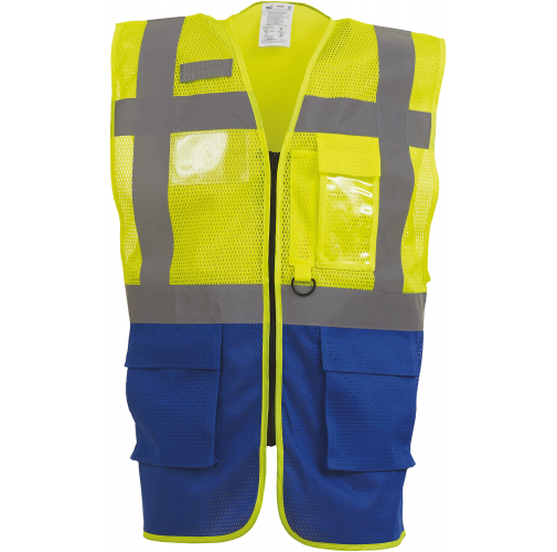 hi vis yellow / royal blue Chaleco Top Cool