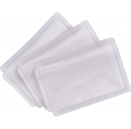 transparent Parches para identificación termoadhesivos (1 unidad = pack de 50)