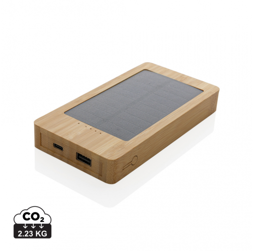 Batería solar de bambú Sunwick 10.000 mah