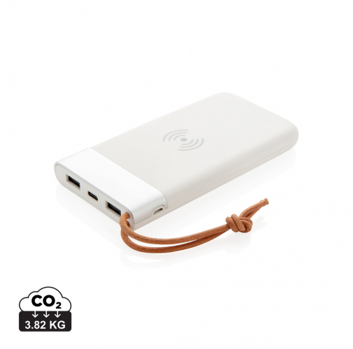 Batería externa Aria 8.000 mAh con carga inalámbrica 5W