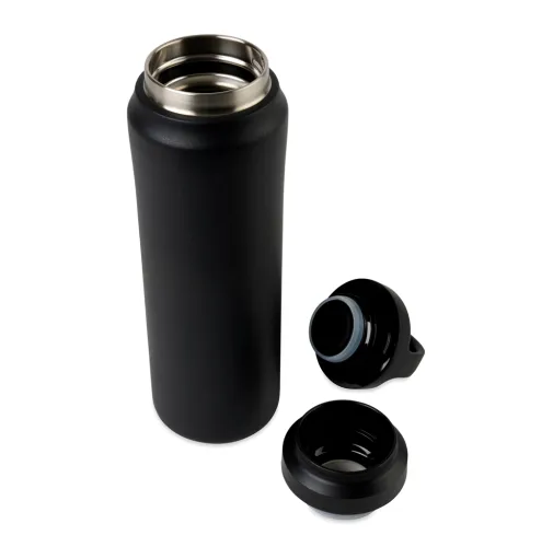 negro Botella de agua reciclada RCS de Aviana™ Rowan de 470 ml