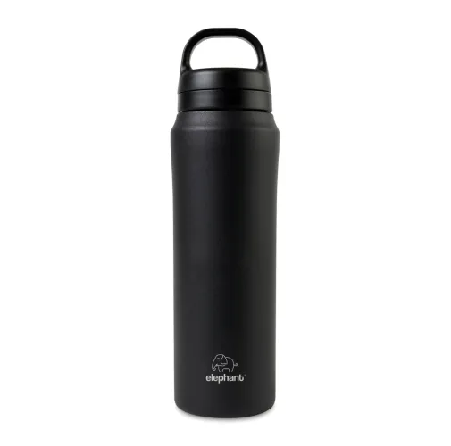 negro Botella de agua reciclada RCS de Aviana™ Rowan de 470 ml