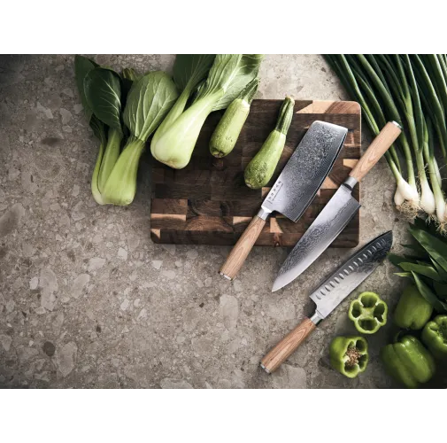 VINGA Cuchillo Hattasan Damascus Santoku