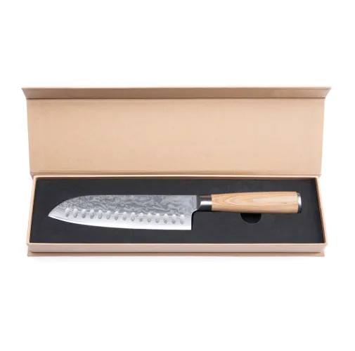 VINGA Cuchillo Hattasan Damascus Santoku