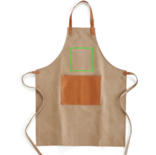 marron VINGA Delantal Asado
