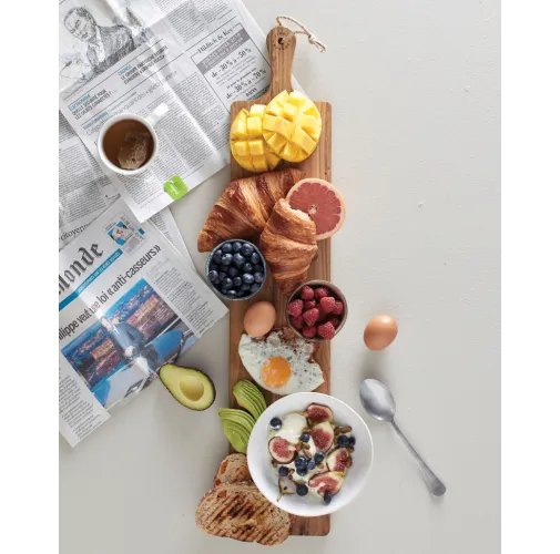 marron VINGA Tabla de servir larga Buscot