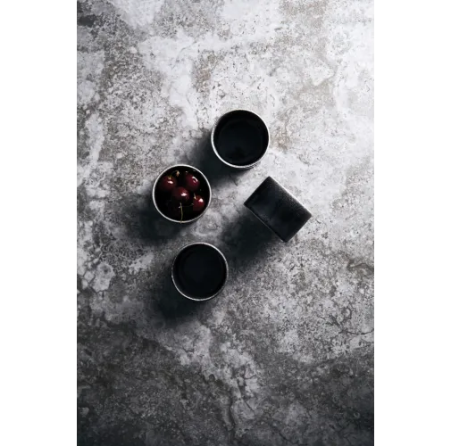 negro Mini cuenco VINGA Nomimono , set 4 pcs