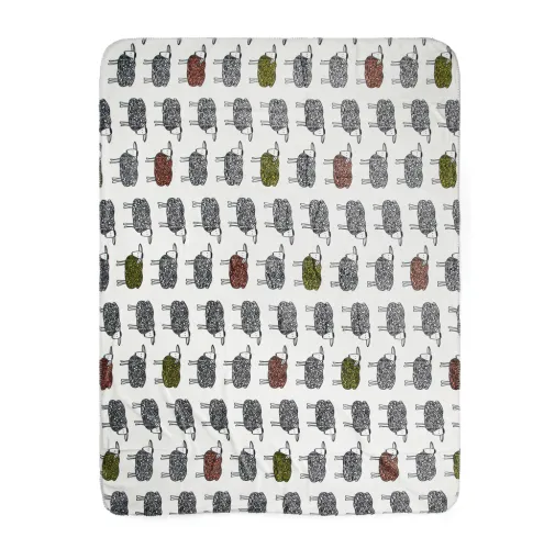 blanco VINGA Manta Oveja pelo reciclado GRS