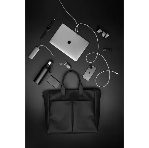 negro VINGA Bolsa de oficina híbrida Baltimore