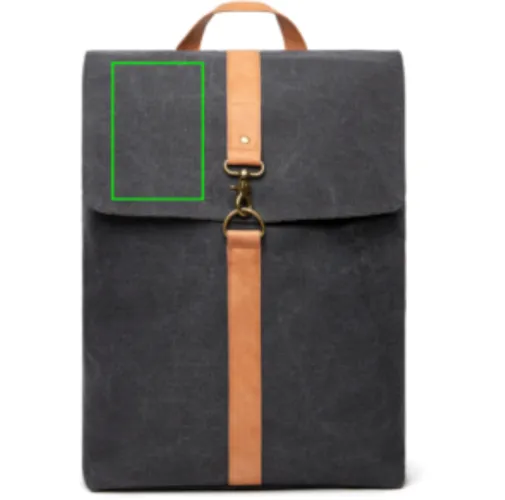 negro VINGA Mochila Bosler GRS lona reciclada