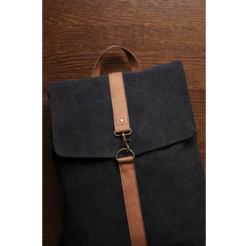 negro VINGA Mochila Bosler GRS lona reciclada