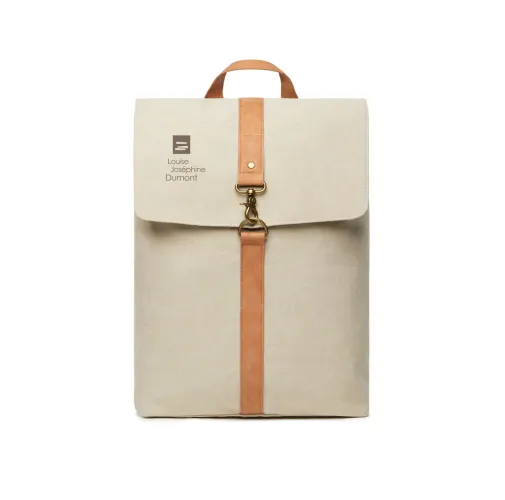 beige VINGA Mochila Bosler GRS lona reciclada