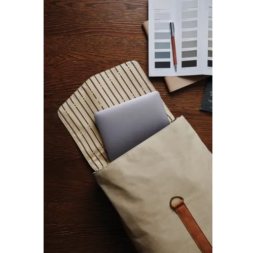 beige VINGA Mochila Bosler GRS lona reciclada