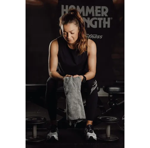 gris VINGA toalla seca activa pequeña GRS RPET