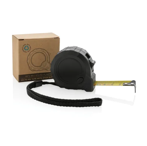 Flexómetro RCS de plástico reciclado 3M/16 mm con stop