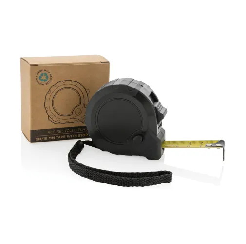 Flexómetro de plástico reciclado RCS 5M/19 mm con stop