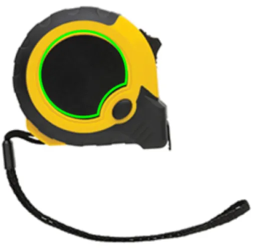 Flexómetro de plástico reciclado RCS 5M/19 mm con stop