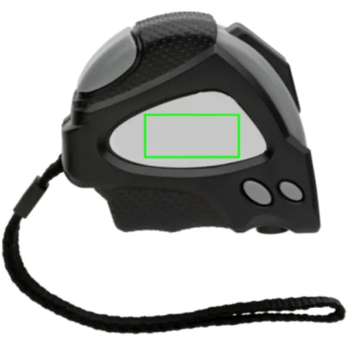 negro Flexómetro auto stop RCS plástico reciclado 3m/16mm