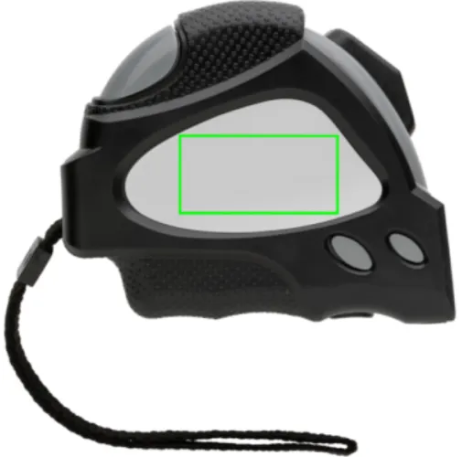 negro Flexómetro auto stop RCS plástico reciclado 8M/25mm