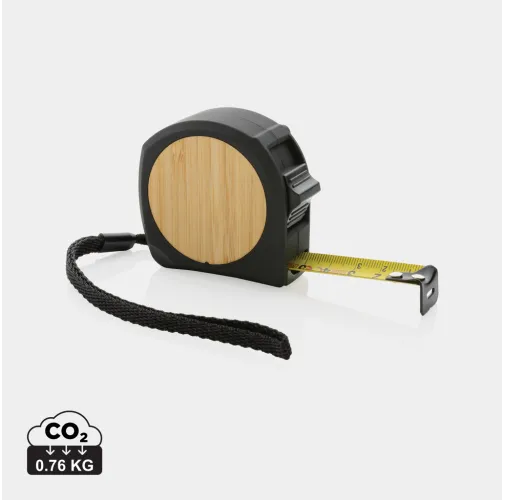 Flexómetro de bambú de plástico reciclado RCS 5M/19mm