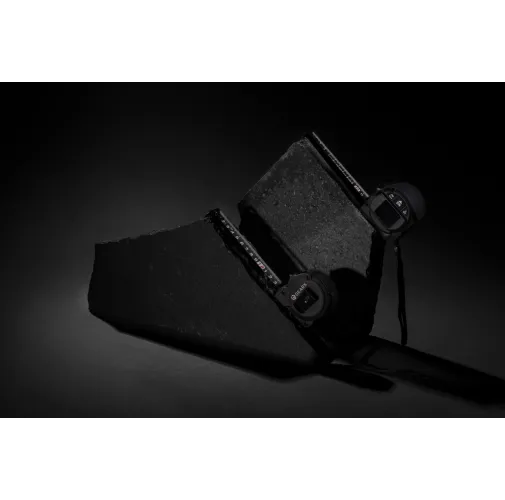 negro Flexómetro Gear X de 5M con láser de 30M