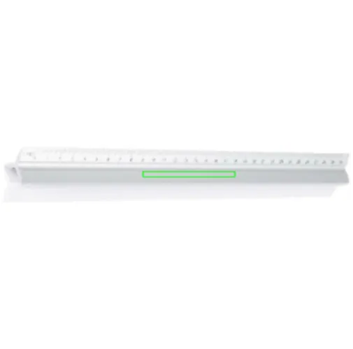 plata Regla triangular de aluminio