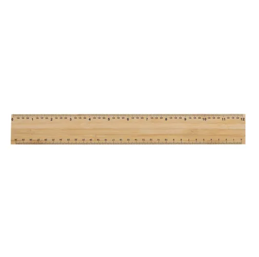 Regla extra gruesa de bambú de doble cara de 30 cm Timberson