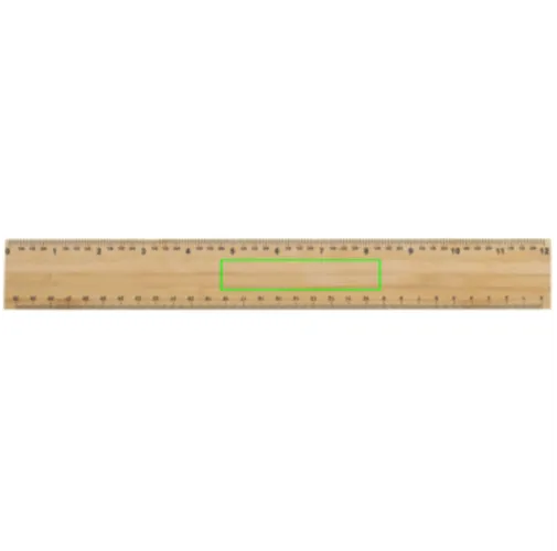 Regla extra gruesa de bambú de doble cara de 30 cm Timberson