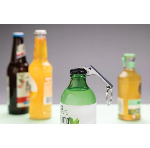 Llavero abridor botellas de aleación de zinc reciclado RCS