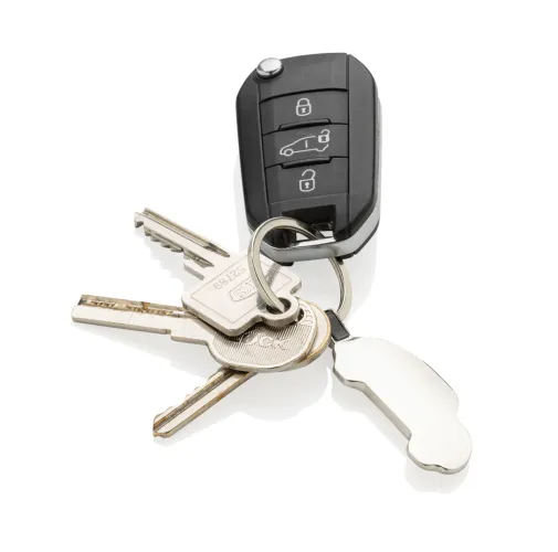 Llavero de coche de aleación de zinc reciclado RCS