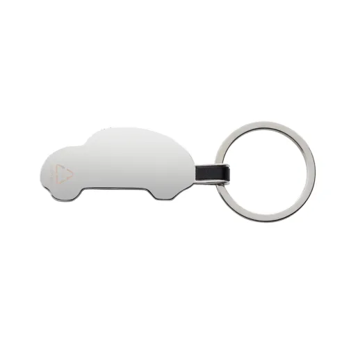 Llavero de coche de aleación de zinc reciclado RCS